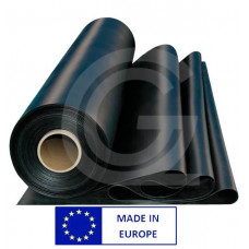 Plaatrubber EPDM 30 Shore | zwart | 1.40 meter breed | 2 mm dik | Per meter of per volle rol